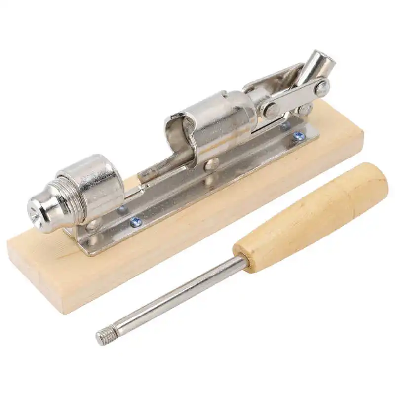 

Mechanical Cracker Walnut Clip Opener Lever Type with Wooden Handle for Easy Cracked Nuts