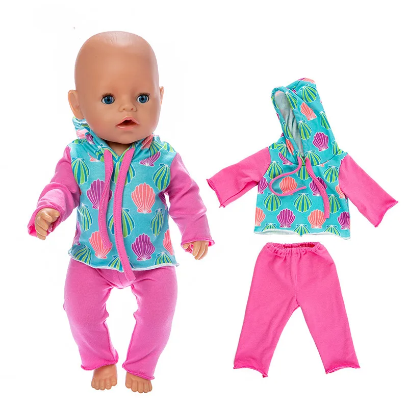 

Doll Clothes Fit for 43cm New Born Baby Doll 18 Inch Doll Hoody