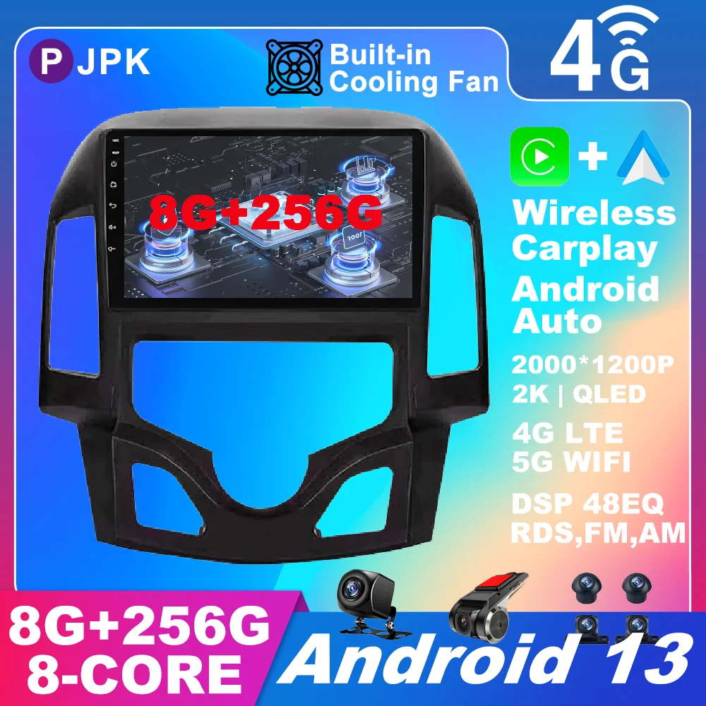 

Android 13 For Hyundai I30 2006 - 2011 Car Radio 4G LTE Autoradio Wireless Carplay Auto Multimedia ADAS RDS WIFI QLED No 2din