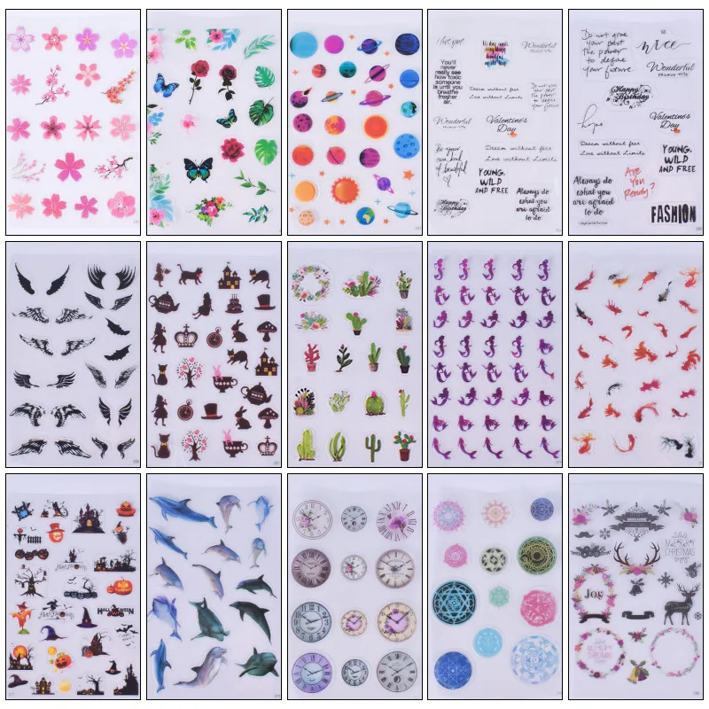 

UV resin epoxy resin craft material filling sticker flower colorful translucent crystal animal scenery DIY jewelry making