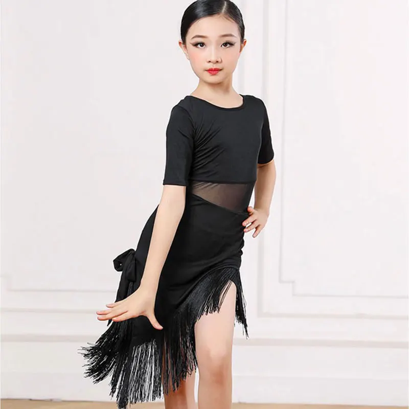 

Modern Girls Latin Dance Dress Girl Latin Ballroom Competition for Children Kids Samba Salsa Cha Cha Child Dancing Costumes