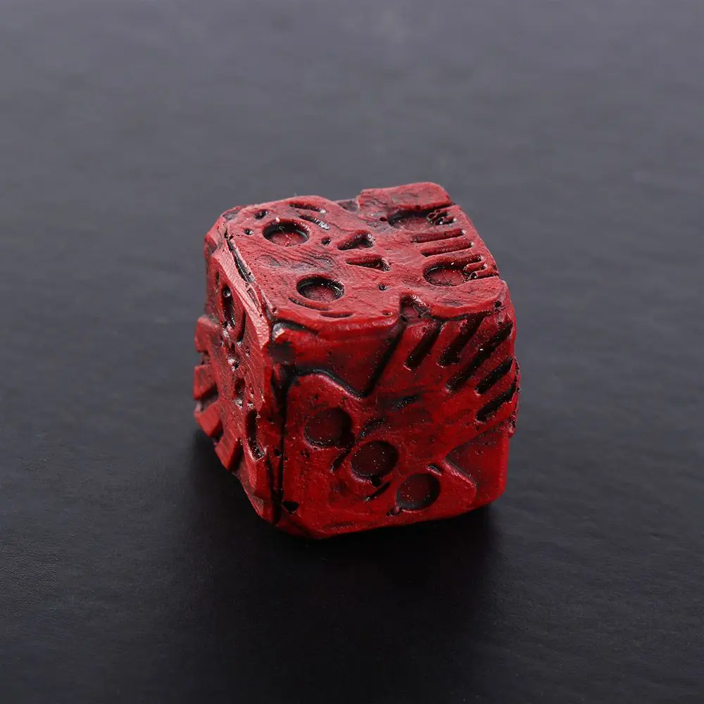

Durable Skull Dice Scary Pub Dice Resin Wear-Resistant Skeleton Dices Portable Hand Carved Ghostly Dice Set Haunted Gaming