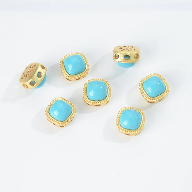 Strong Color-Preserving Sand Gold Accessories DIY Jewelry Ancient Bracelet Beads Loose Jewelr...