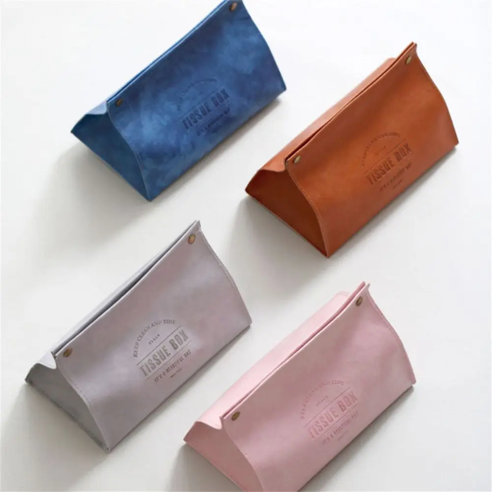 

New Nordic style Bar supplies Kitchen Supplies Tissue Bag Drawer Box Leather Drawer Box Tissue Boxes