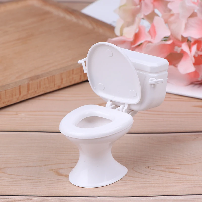 

doll house Furniture Vintage Bathroom Toilet Miniature Toys Dolls Accessories Baby Pretend Toys Dolls Accessories