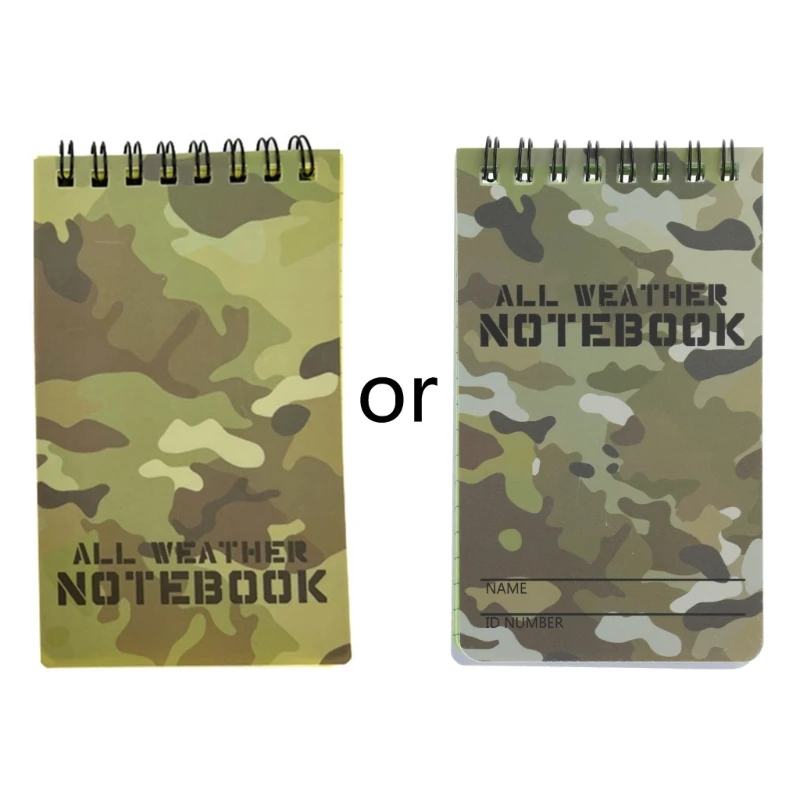 

Waterproof Notebook All-Weather Spiral Memo-Paper Notepad with Paper for Outdoor Activities Recording