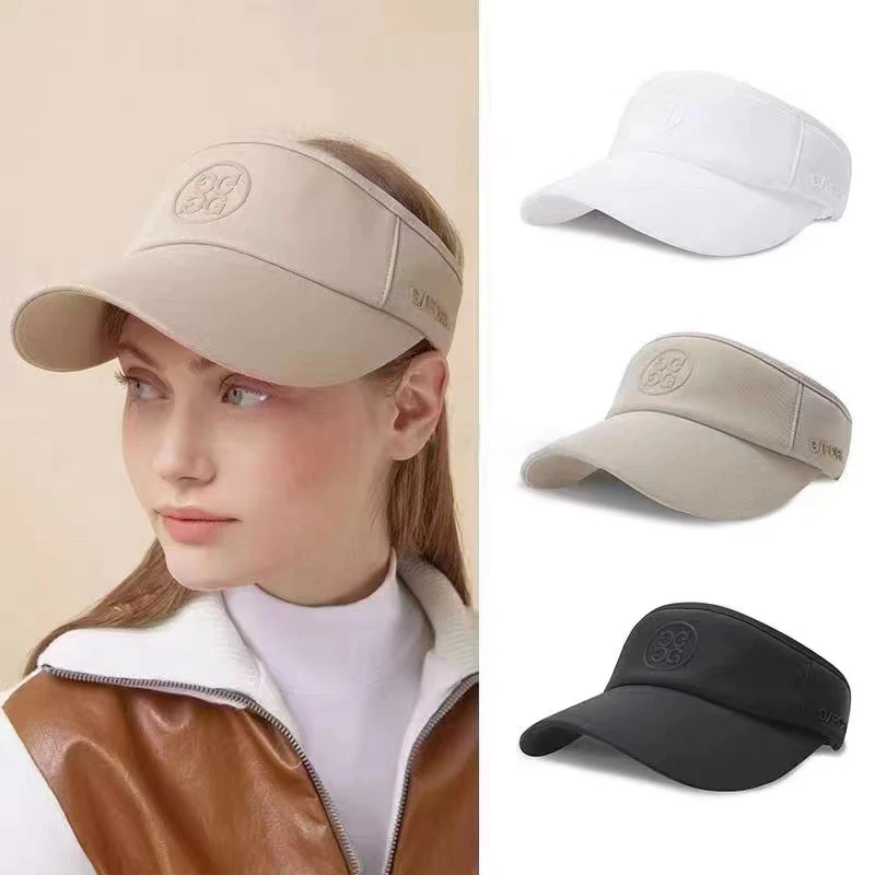 

22 New Golf Women's Top Hat All-match Solid Color Topless Baseball Cap