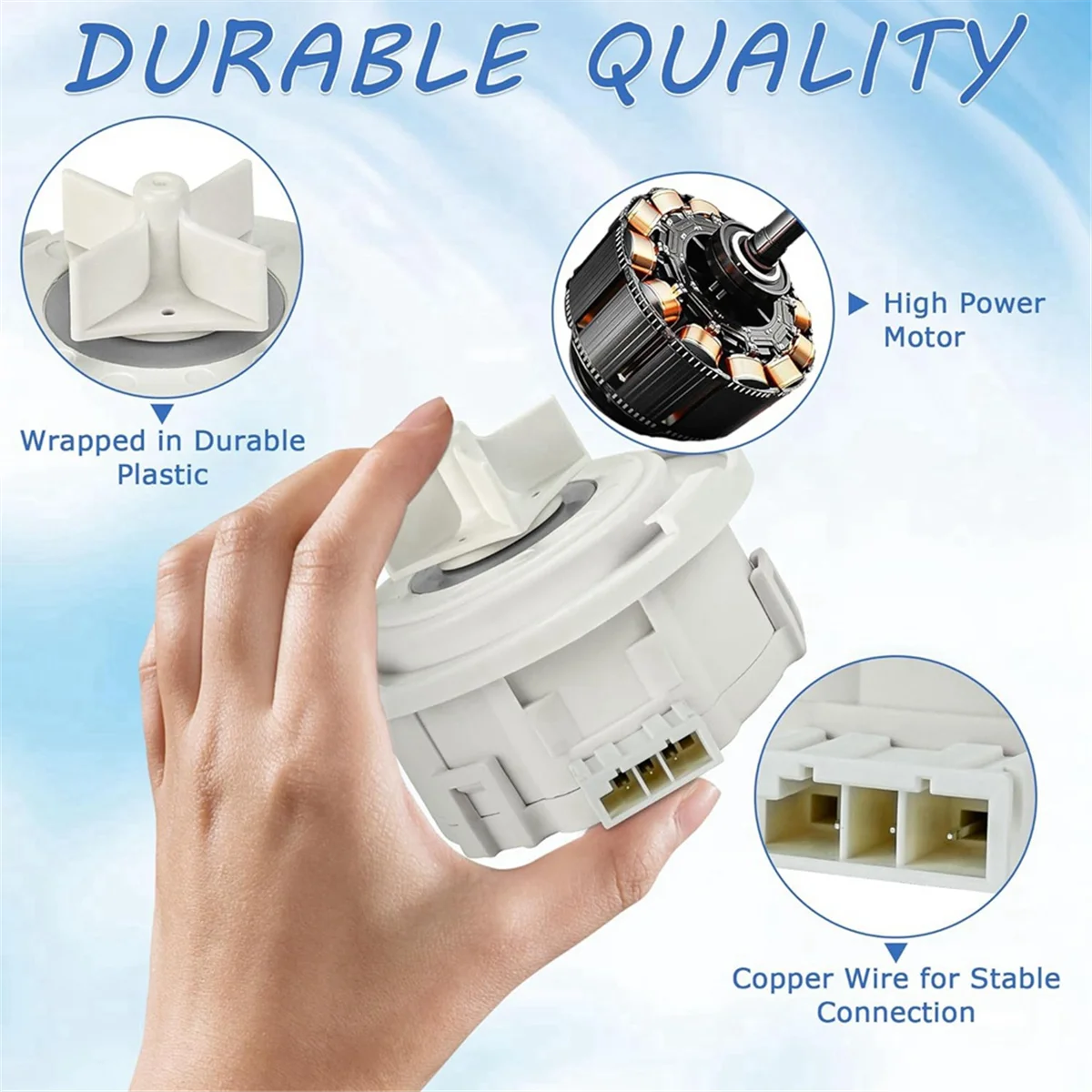 Сливной насос для посудомоечной машины EAU 62043401 62043403 LG Ken-More замена 60710801 60710802