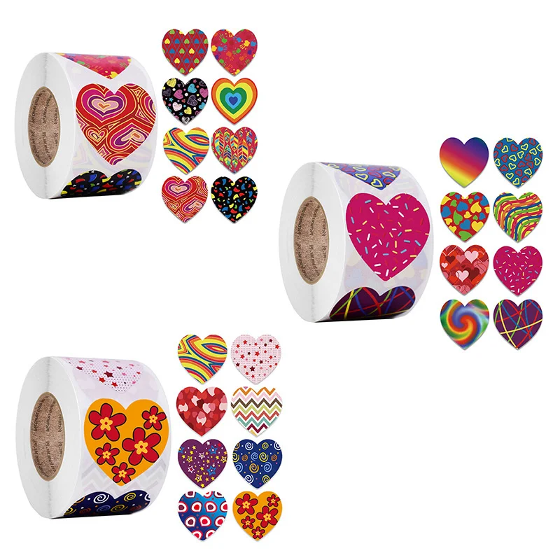 

500 шт., наклейки на тему любви