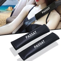 car accessories carbon fiber seat belt cover for volkswagen passat b4 b5 b6 b7 b8 cc r36 accesorios para auto seatbelt cover