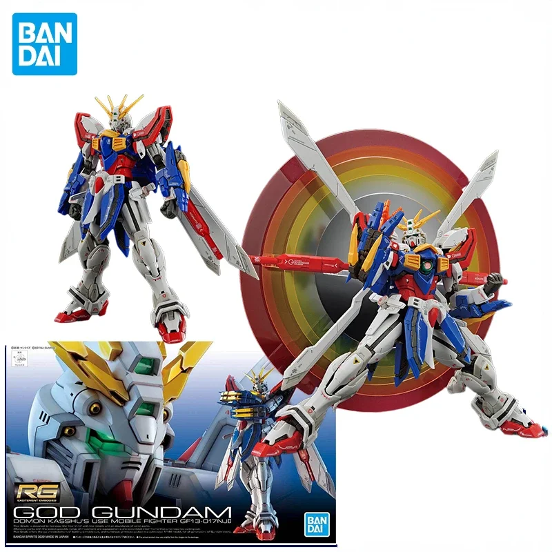 В наличии Bandai оригинальная RG 1/144 GOD Gundam GF 13-017NJII Сборная модель аниме экшн-фигурка
