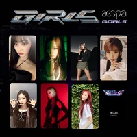 7pcsset kpop aespa giselle karina new album girls collectioncard starcard smallcard new korea group thank you card k pop ae
