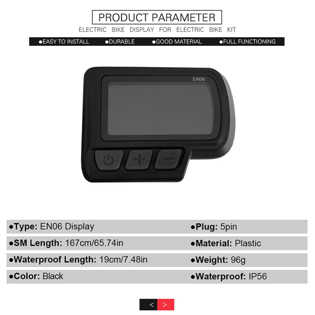 

Kit Controller Suite 8 PAS Kit ABS Black EN06 Display For E-bike MTB Metal Motor Self-learning TT-009 Throttle