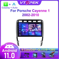 vtopek for porsche cayenne 1 9 pa 2002 2010 android 11 car radio multimedia video player stereo navigation gps carplay head unit