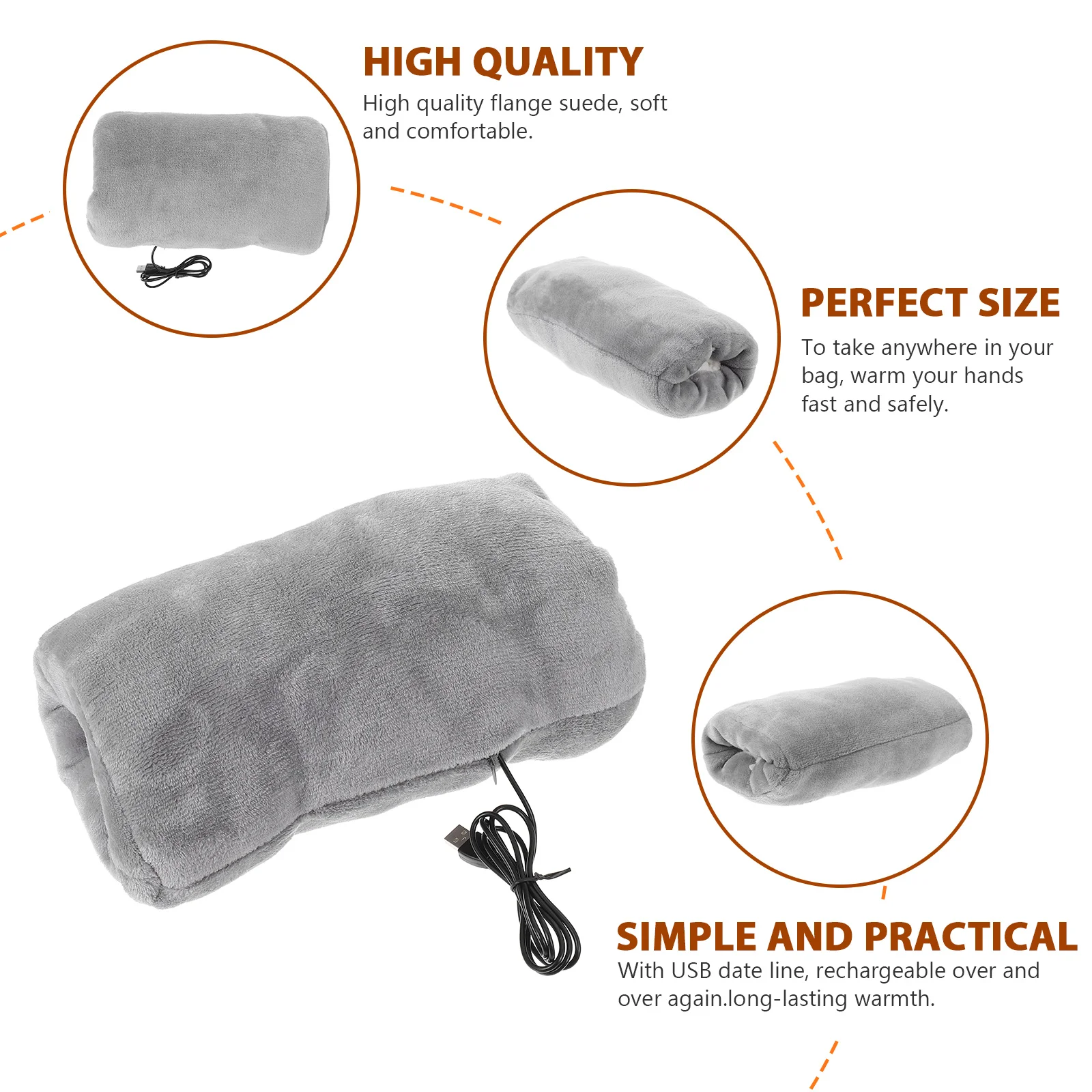 Грелка для рук подушка перезаряжаемые грелки горячая подвесная фланель зимнего