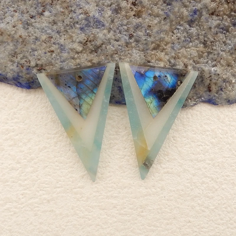 Натуральный камень лабрадорит белый нефрит Амазонит искусственная бусина