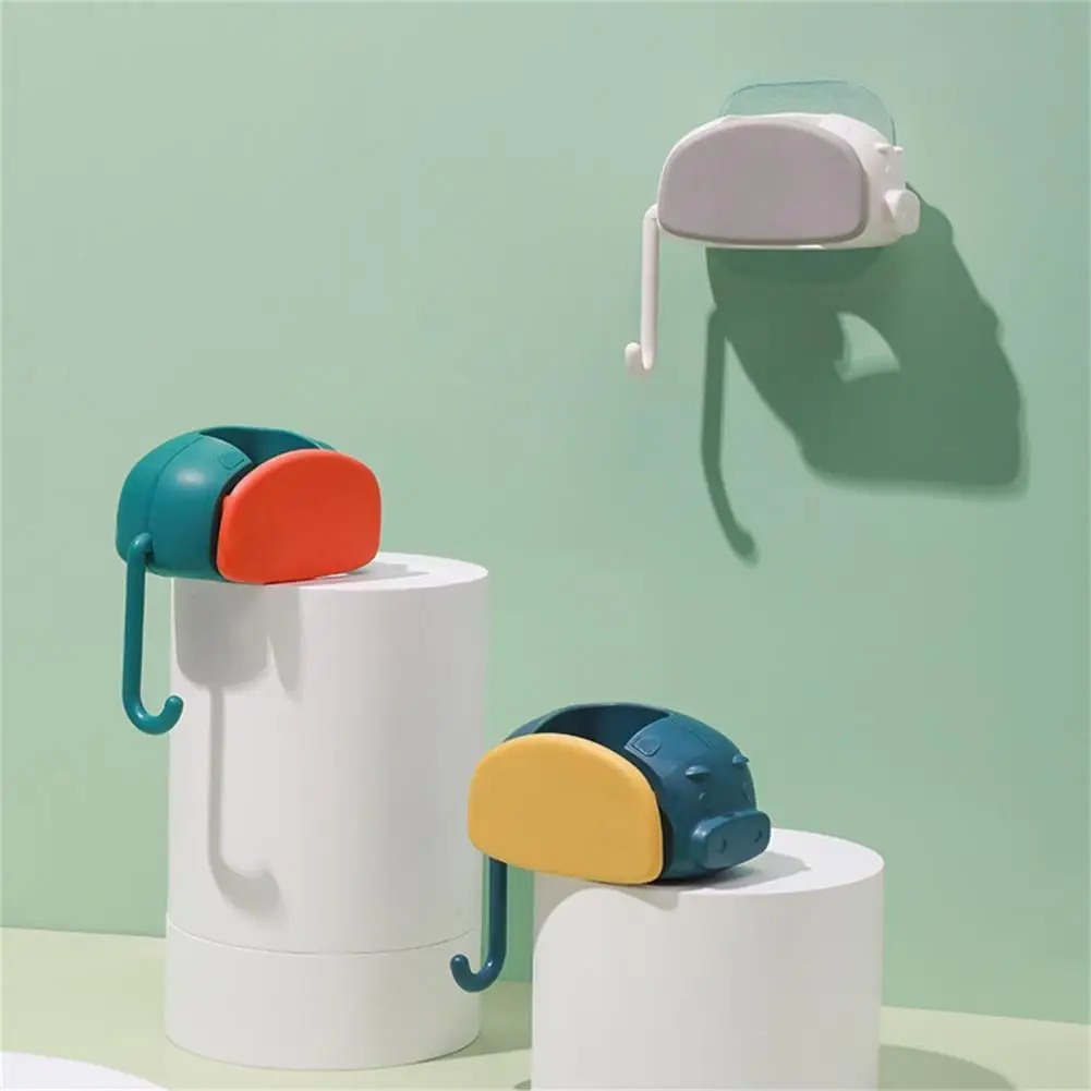 

Silicone Durable ABS Plastic Punch Free Mop Hanging Hook Wide Application Mop Hanging Hook Stable for Home