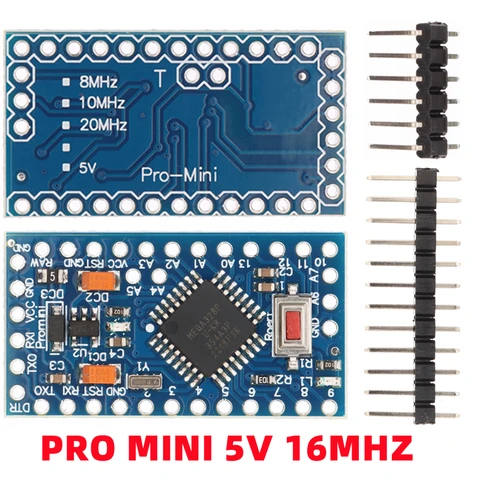 Pro Mini 328 Mini 3,3 В/8 м 5 В/16 м ATMEGA328 ATMEGA328P-AU 3,3 В/8 МГц 5 В/16 МГц для Arduino