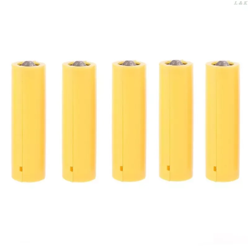 

5Pcs AA AAA Size Dummy Fake Battery Setup Shell Placeholder Cylinder Conductor L29K