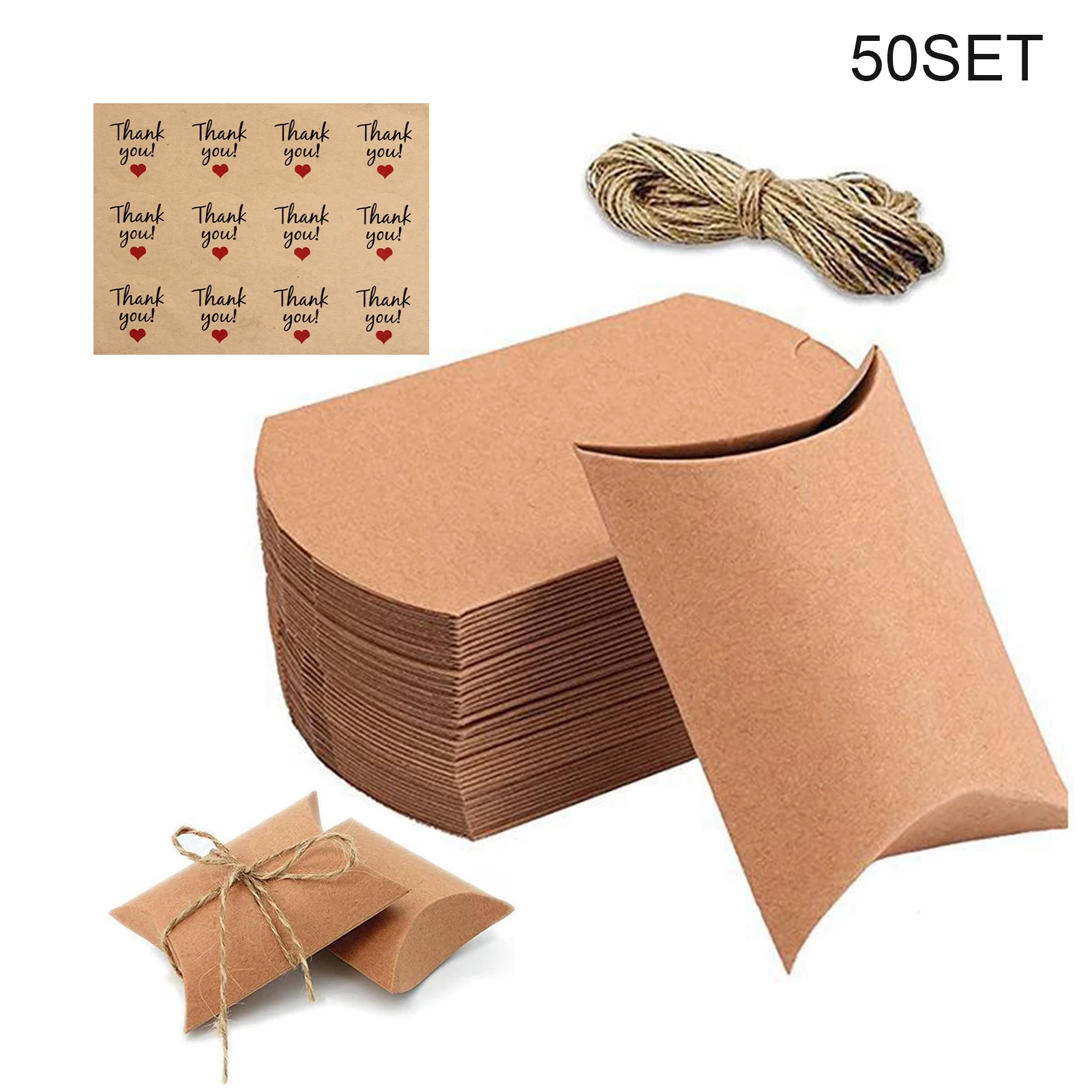 Es Paper Pillow Recyclable Wedding Brown Christmas