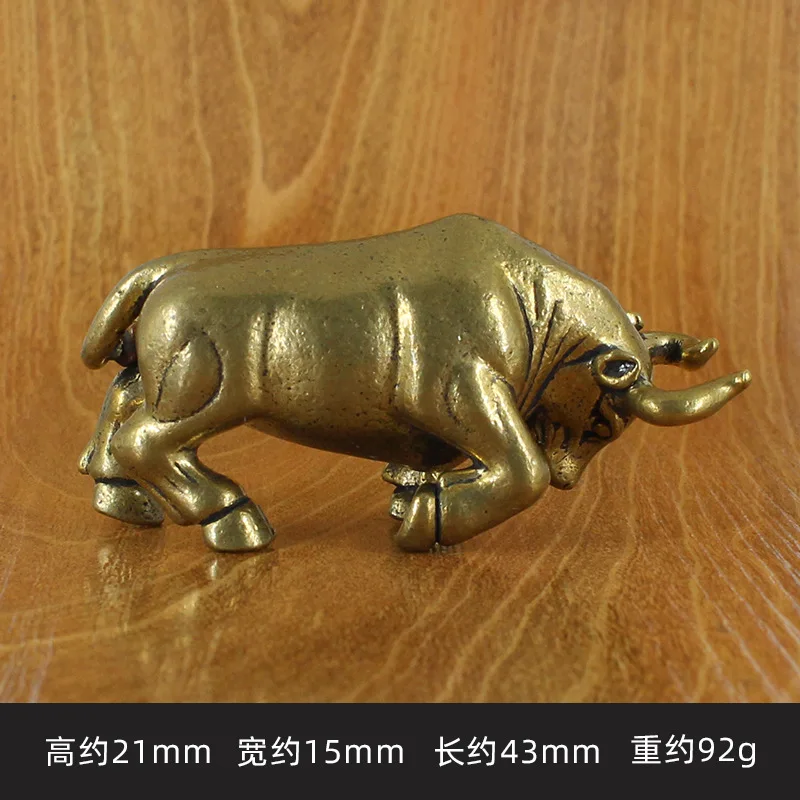 Новинка латунная металлическая фигурка Bullfighting украшение для стола домашний