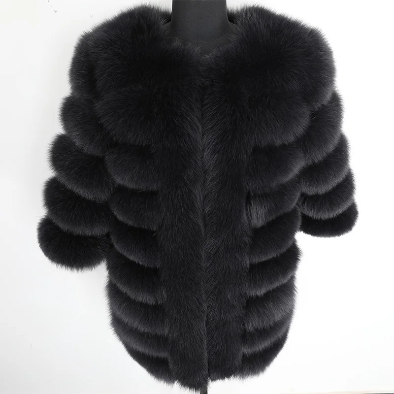 

2023 Fashion Women's jacket new Natural fur Winter jacket natural fur Fox fur coat warm women's slim body park coat