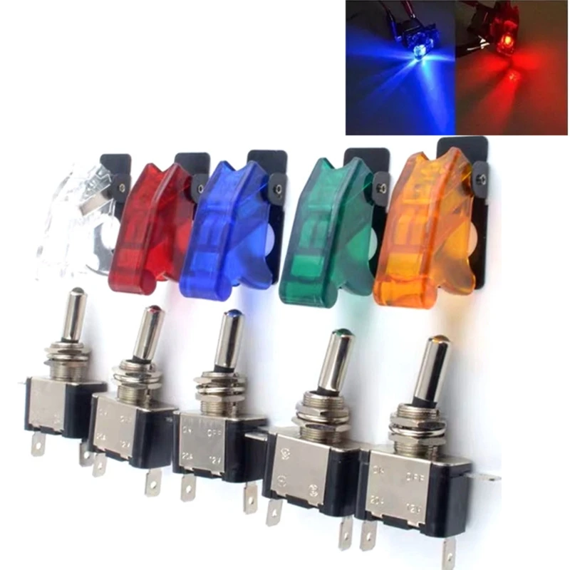 

ON-OFF Led Lighted Switch Panel USB Slot Socket 12V Rocker Switches Toggle for Car SUV Marine RV Camper Waterproof D7YA