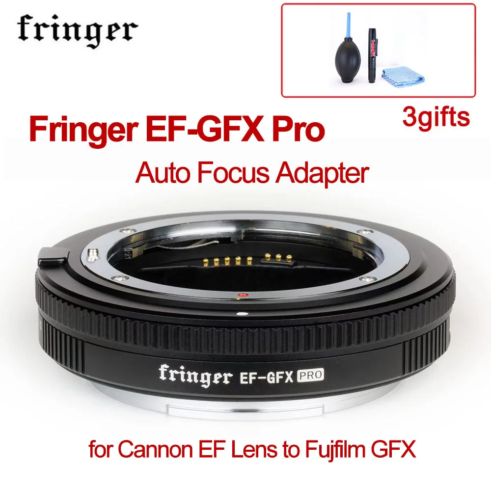 

Переходник для объектива Fringer EF-GFX Pro AF для объектива Canon EF для объектива Fujfilm GFX100 GFX100S Кольцо адаптера камеры для объектива SIGMA TAMRON EF