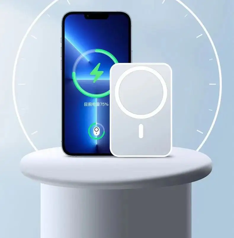 

1:1 10000mAh For Apple Magsafe powerbank Battery Pack Magnetic Wireless Power Bank For iphone 13 12Pro Max Mini External battery