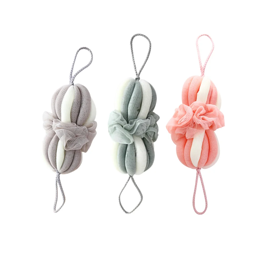 

Sponge Bath Showerbody Mesh Loofah Pouf Puff Scrubber Bathing Exfoliating Loofahs Sponges Brush Forwash Scrub Supplies Strip