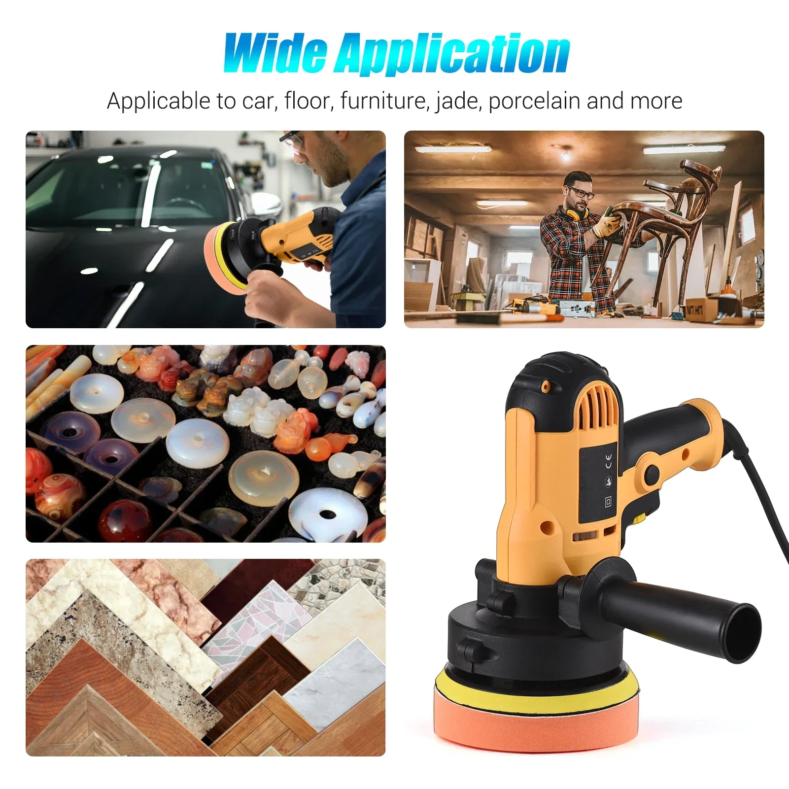 

Polisher Speed Auto Kit Parts 5 Polisher Variable Tools Automotive Car Inch Polishing Machine Waxing Electric Power