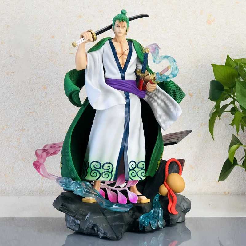 

One Piece Anime Gk Wano Country Phantom Kimono Roronoa Zoro Juro Pvc Action Figure Decoration Statue Model Toys For Kids Gift