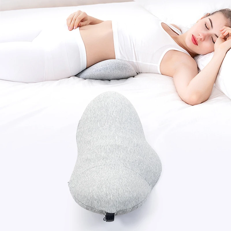 

Memory Foam Lumbar Pillow Rollable Pregnant Waist Pad Washable Lumbar Support Backrest Mat Bed Cushion Detachable Back Pillow