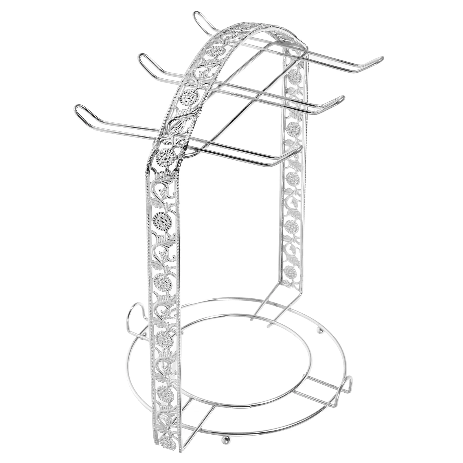 

Drain Cup Holder Organizer Shelf Mug Stand Coffee Counter Bar Accessory Stainless Steel Iron Tea Storage Rack