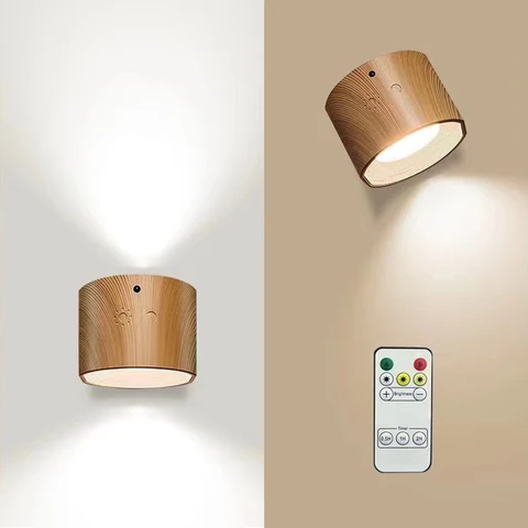 Настенные светильники с сенсорным управлением, 3 Вт, 3 цветовых режима, вращение на 360 °