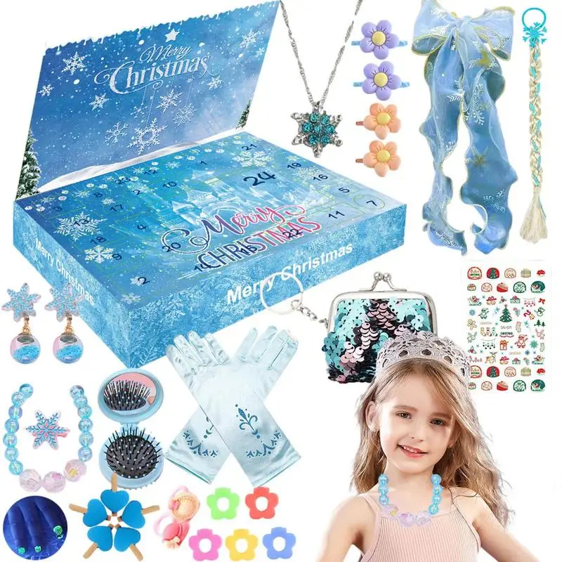 

Календарь и рождественские браслеты из бисера, Набор для создания рождественских подвесок, браслет из бисера, 24-дневный обратный отсчет, подарок для девочек, малышей