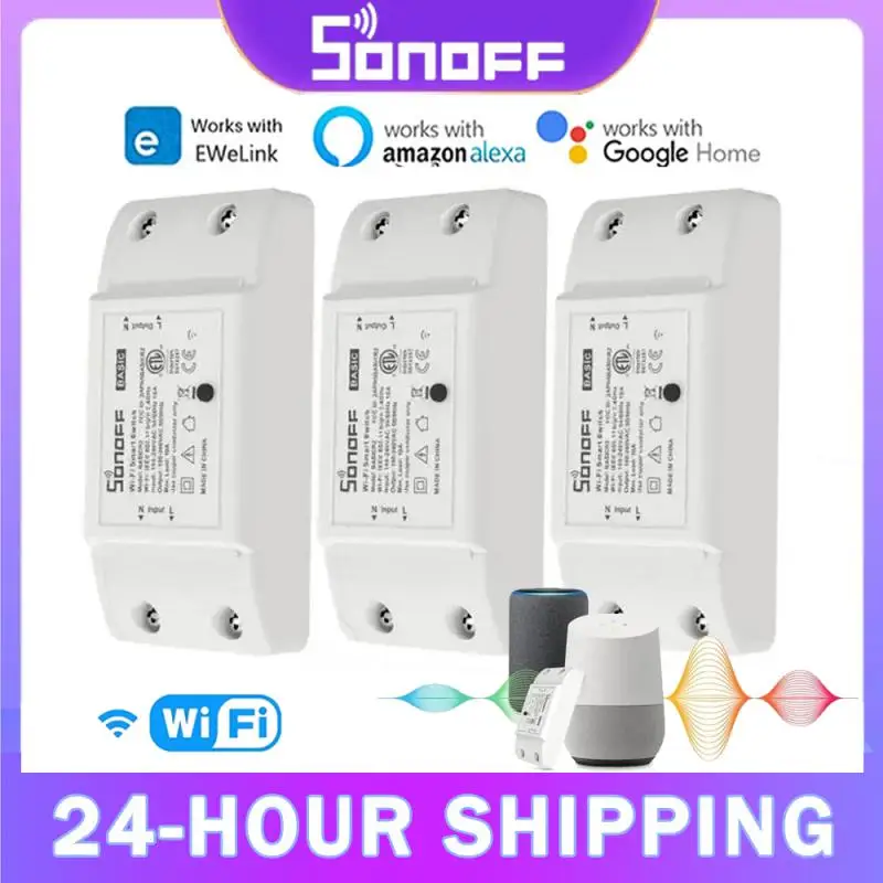 Sonoff Basic R2 Wi-Fi Умный настенный переключатель Беспроводной пульт дистанционного