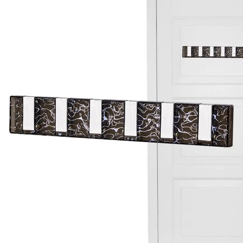 

Folding Wall Hooks No Punching Hook Punch-free Water Ripple Design Wall Mounted Foldable Hooks Folding Door Hook For Hats