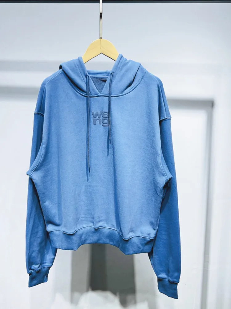 

[ZD Studio] 2023 Autumn New Loose Round Neck Long-sleeved Pullovers Printed Off Shoulder Hoodies Women's Cloth Sweatshirt
