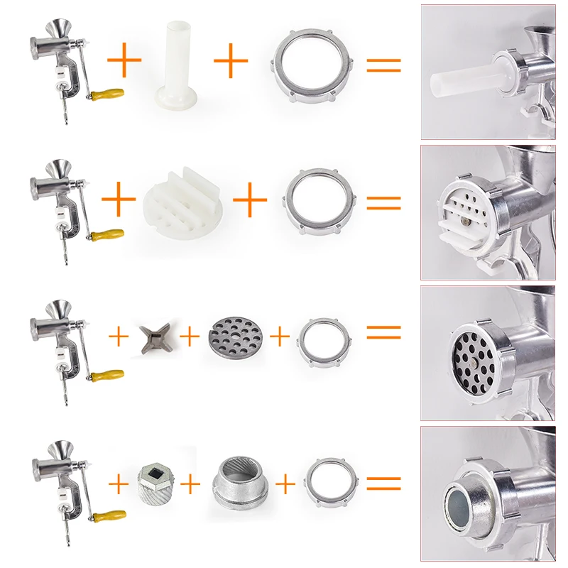 Ручная мясорубка измельчитель приспособления для изготовления мяса макаронные