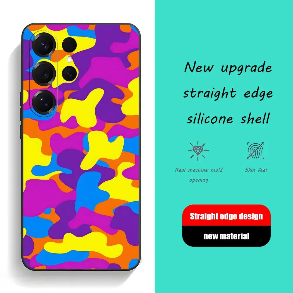 Фото Стильный модный чехол для телефона Samsung Galaxy S26 S25 S24 S23 S22 S21 Plus Ultra B-BapEs-s Fold A, мягкий, черный №1
