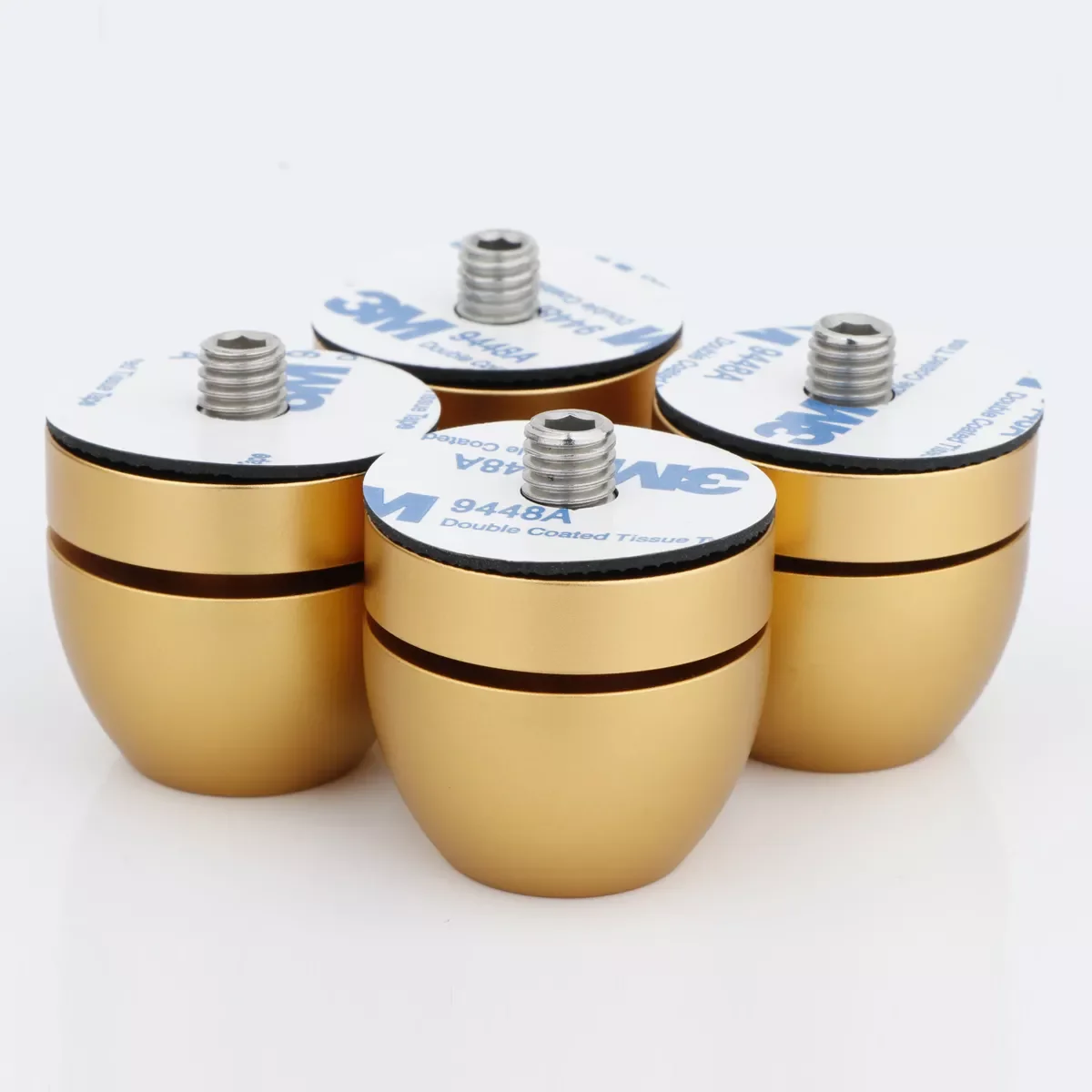 

4Pcs Aluminum Alloy Speakers Amplifier Chassis Beads Anti-shock Shock Absorber Foot Pad Feet Pads Vibration Absorption Stands