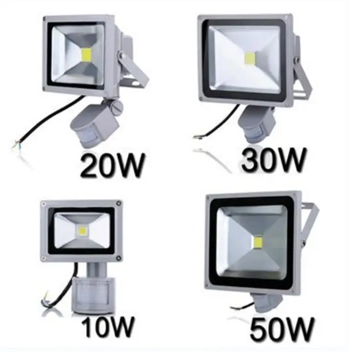 

LED Flood Light Outdoor PIR 10W 20W 30W 50W 110V 220V LED Floodlight Spotlight Motion Sensor Reflector IP65 Waterproof Wall Lamp