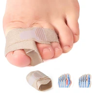 4 1pcs finger toe straightener fabric toe tape hallux valgus bunion corrector bandage big toe separator splint foot care tools
