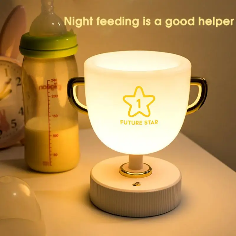 

Creative Pen Holder Trophy Table Lamp Desktop Reading Learning Bedside Atmosphere Lamp Soft Light Dimming Storage Desk Lamp