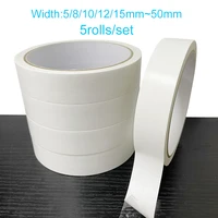 5rollsset double sided tape strong adhesive ultra thin high adhesive tape office school supplies width 58101215 1820