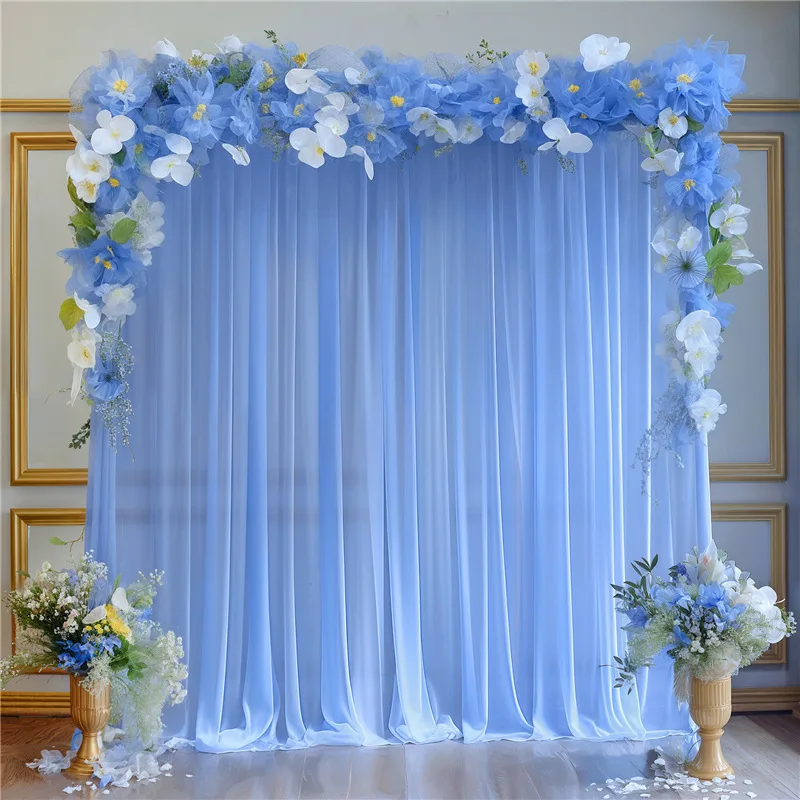 

Белый шифоновый фон, занавеска для свадебной вечеринки, домашний декор, легкий блестящий прозрачный детский душ, марлевая драпировка, фоны