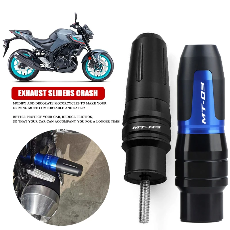 

FOR YAMAHA MT03 MT-03 2015 2016 2017 2018 2019 2020 Motorbike CNC accessories Exhaust Frame Sliders Crash Pads Falling Protector
