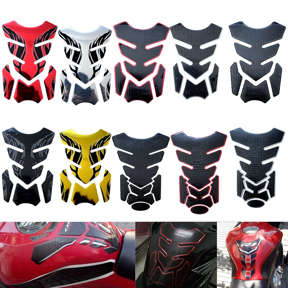 1 шт. универсальная прокладка для резервуара из углеродного волокна для мотоцикла, протектор Tankpad, гоночная Наклейка для HONDA, SUZUKI, YAMAHA, kawasaki, KTM, hayabusa