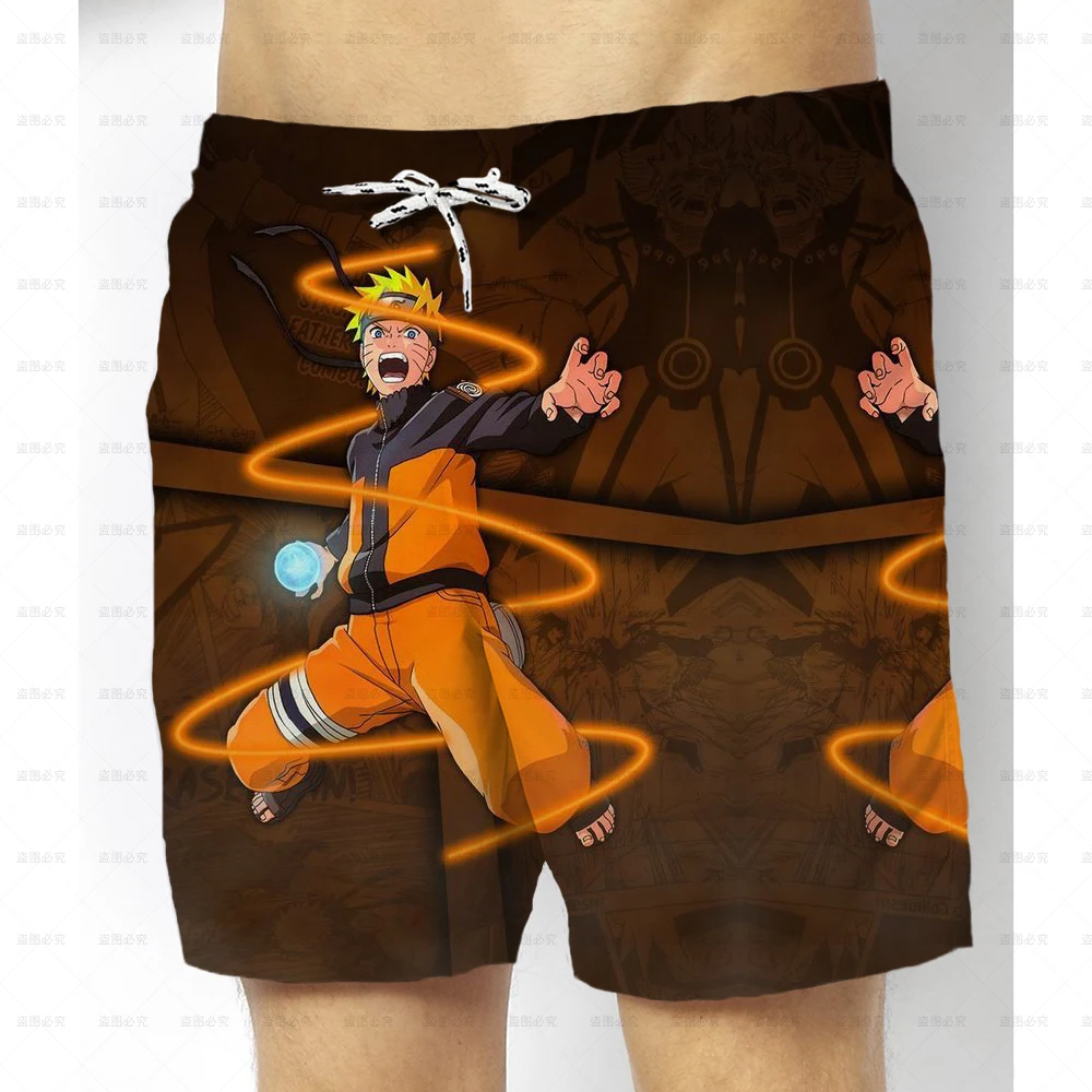 Шорты мужские с 3D-принтом Наруто и Какаси дышащие милые крутые штаны в японском